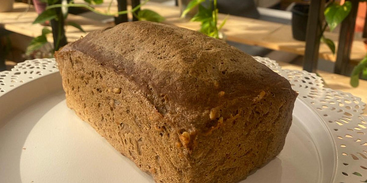 Jednoduchý pohankový chléb s žitným kváskem