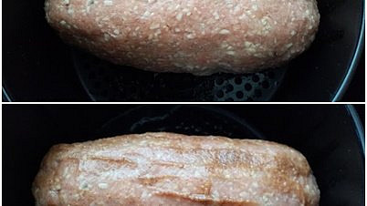 Sekaná se špekem z horkovzdušné fritézy