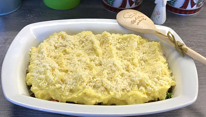 Pastýřský koláč s jehněčím nebo hovězím masem