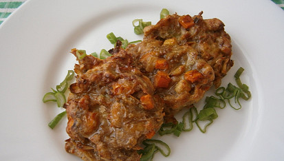 Kuřecí placičky se zeleninou z horkovzdušné fritézy