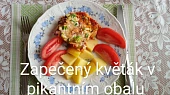Pikantní pečený květák se sýrem