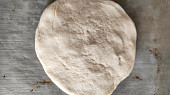 Marocký chléb khobz, Marocký chléb khobz, před pečením