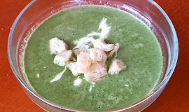 Krémová špenátová polévka