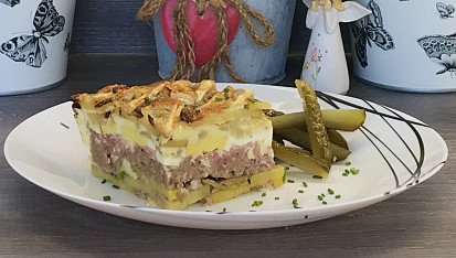 Francouzské brambory zapečené se sýrem Brie