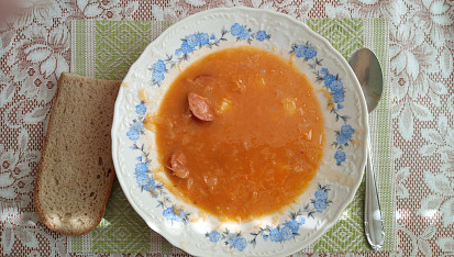 Zelňačka s klobásou