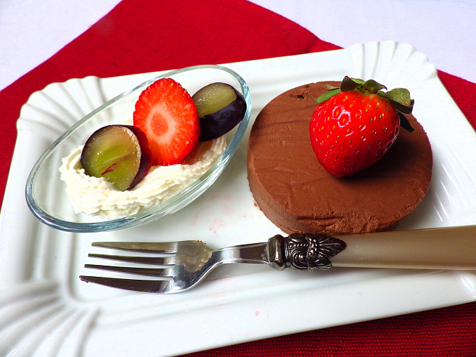 Čokoládový dezert ze dvou surovin
