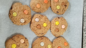 Cookies s čokoládou a lentilkami, Pro koledníky ideální dobrota 🙂