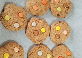 Cookies s čokoládou a lentilkami (Pro koledníky ideální dobrota 🙂)