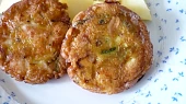 Čínské placičky z kuřecího masa, Smažené pouze na lívanečníku, bez dosmažení ve fritéze.
