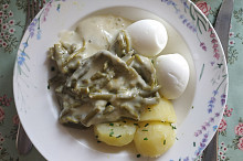Fazolky na smetaně.