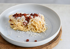 Spaghetti carbonara s pancettou