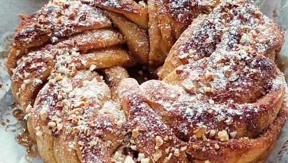 Skořicový pletenec (Estonský kringel)