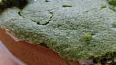 Špenátový koláč se smetanovým krémem