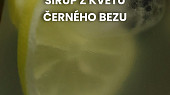Sirup z květů černého bezu