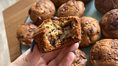 Čokoládovo-banánové muffiny