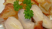 Kuřecí supreme sous-vide zapečené s rozmarýnovými bramborami v MTH, Sous - vide kuřecí supreme zapečené s rozmarýnovými bramborami v MTH