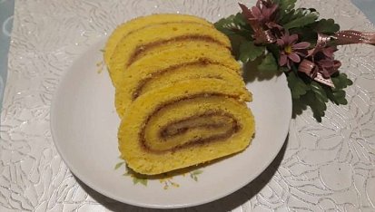 Piškotová roláda z horkého mléka
