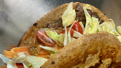 Taco burger