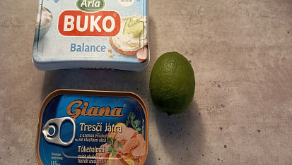 Pomazánka z tresčích jater se smetanovým sýrem