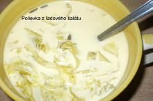 polievka z ľadového šalátu