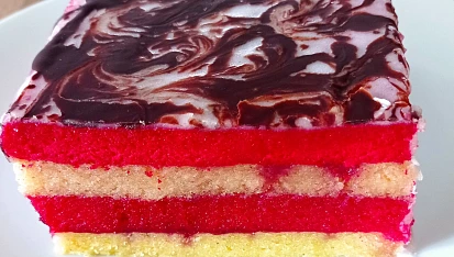 Punčové řezy jako z cukrárny, Myslel jsem že to bude složité ale v pohodě jsem to zvládl super recept