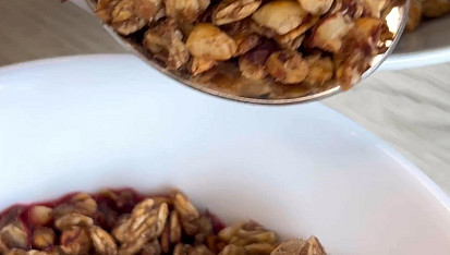 Rychlá granola z pánve