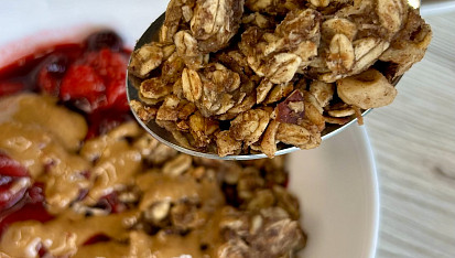 Rychlá granola z pánve