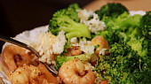 Krevety s brokolicí a rýží