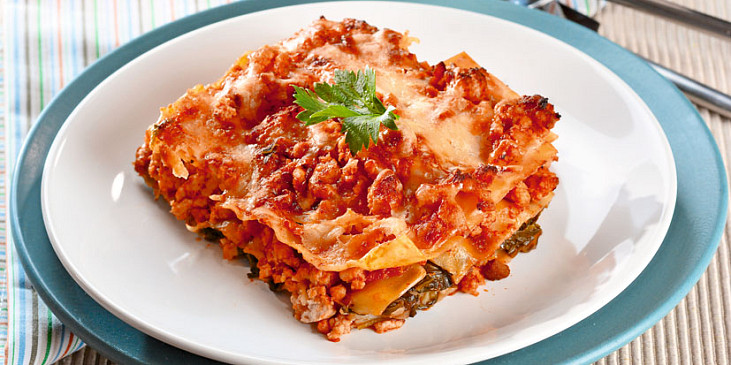 Lasagne s krůtím masem