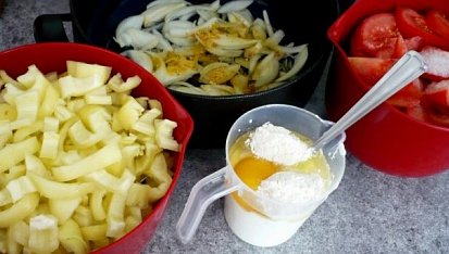 Lečo se smetanou II, Príprava surovín na lečo so smotanou