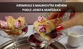 Kremrole s malinovým sněhem podle Josefa Maršálka