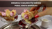 Kremrole s malinovým sněhem podle Josefa Maršálka