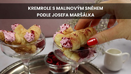 Kremrole s malinovým sněhem podle Josefa Maršálka