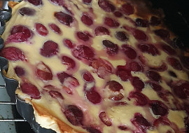 Francouzská třešňová bublanina (Clafoutis) (Po upečení ☺️📌❤️)