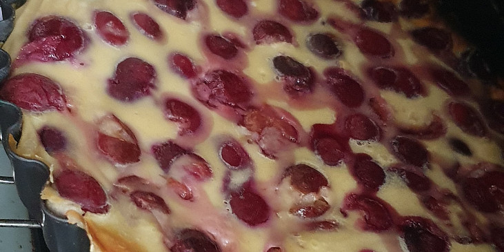 Francouzská třešňová bublanina (Clafoutis) (Po upečení ☺️📌❤️)