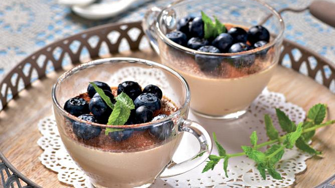 Panna cotta s chutí tiramisu