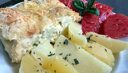 Zapečený sýrový květák