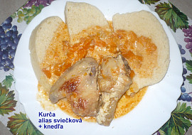 Svíčková na smetaně (kurča ako sviečková)