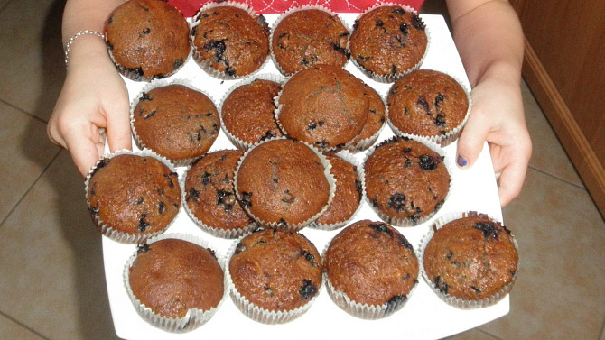 Borůvkové muffiny s vanilkou, Borůvkové muffiny s vanilkou