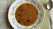 Bramboračka s čerstvými houbami