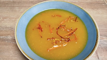 Krémová polévka z brambor, cukety a mrkve