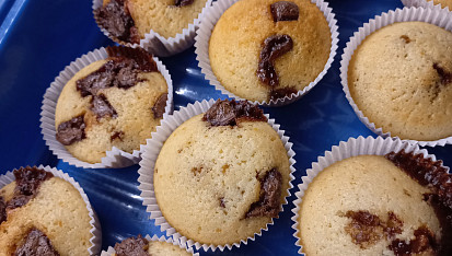 Muffiny s kousky čokolády