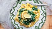 Citronové tagliatelle se špenátem