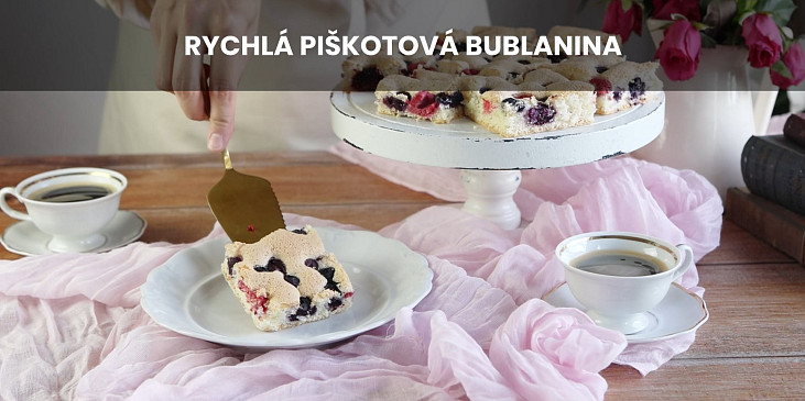 Rychlá piškotová bublanina