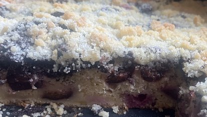 Cuketový koláč s ovocem, Se svetkami, makem a drobenkou, uzasnej vláčnej, díky za recept