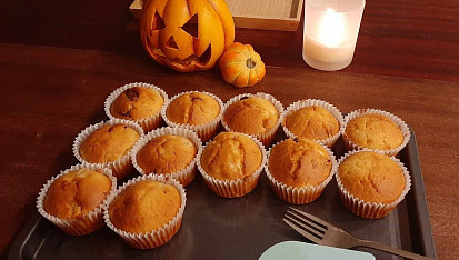 Čokoládovo-banánové muffiny