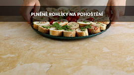 Plněné rohlíky na pohoštění