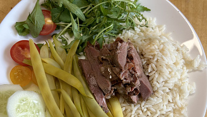 Prsa z divoké kachny sous-vide, Prsíčka z divoké kachny sous-vide
