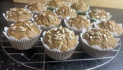 Mrkvové muffiny ze špaldové mouky