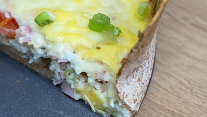 Quiche z tortilly